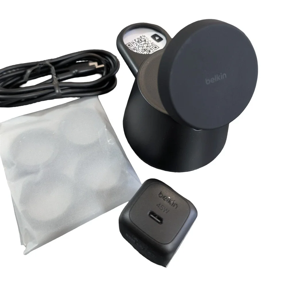 Qq5O Belkin 3-in-1 UltraCharge Modular Charging Dock Qi2 25W for iPhone Samsung